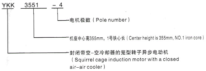 YKK系列(H355-1000)高压YKK5004-4/1120KW三相异步电机西安泰富西玛电机型号说明